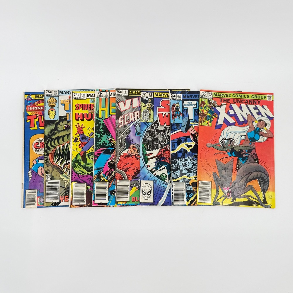 Marvel 1978-83 Comic Lot X-Men Star Wars Thor Spider-Man Hercules CPV 8 Issues